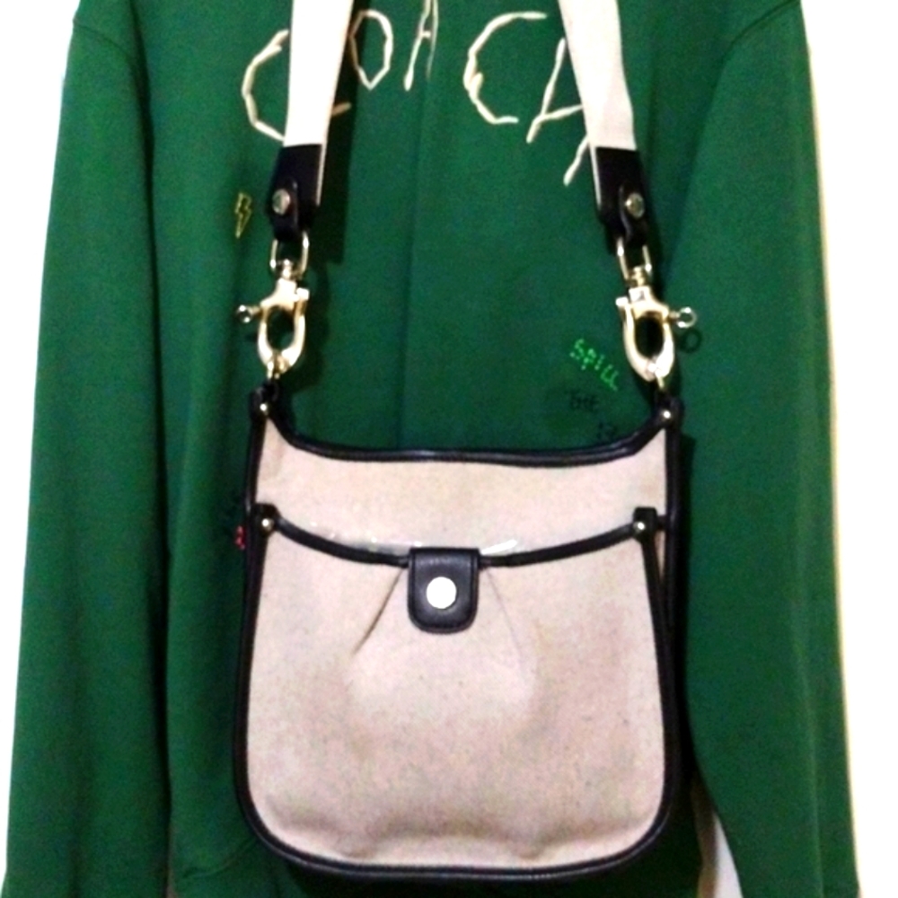 Calvin Klein Gray Canvas Crossbody